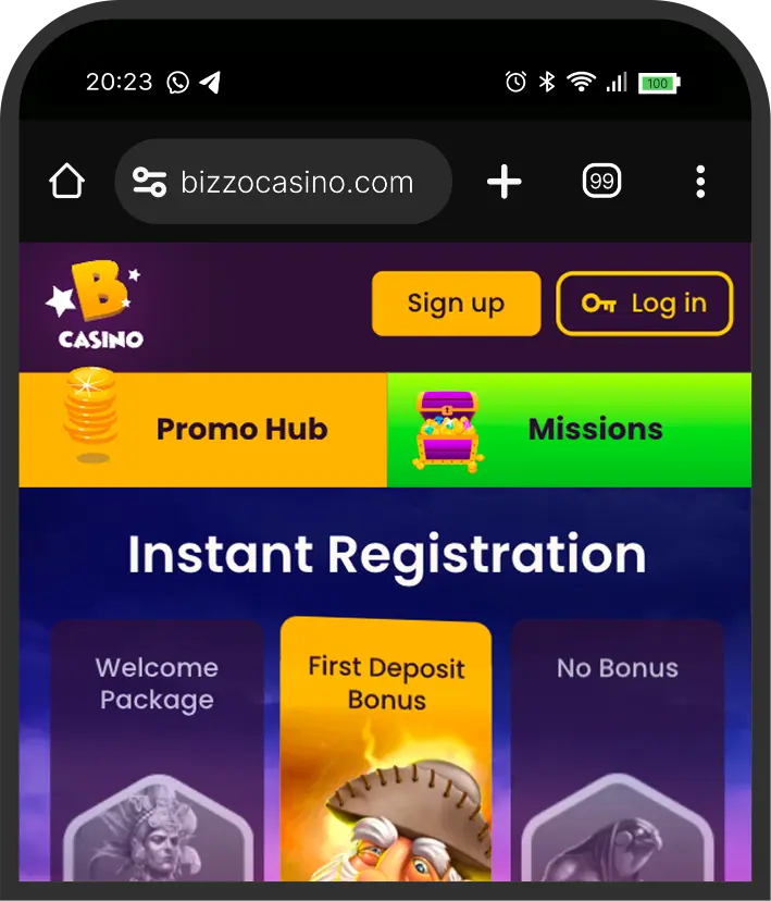 Aplikacja Bizzo Casino